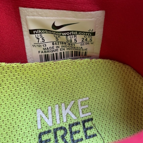 Nike Free 5.0 - red sneakers - Picture 5 of 5